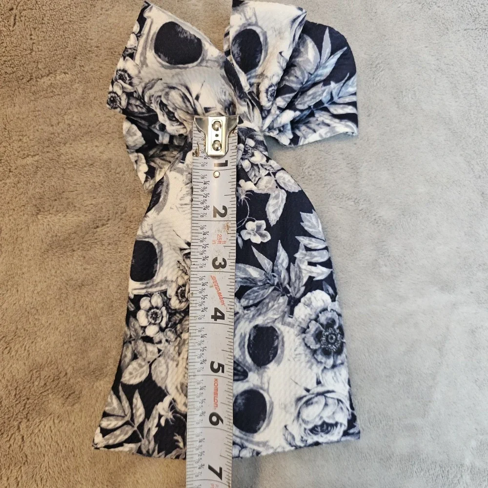 Little Bum Bums Girls Bow Skull Halloween Spooky Black White‎ Wide Baby